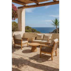 Livingfurn Malaga tuinset - beige/naturel