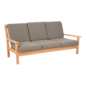 Teak loungebank 180cm + kussen