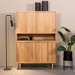 Jule wandkast 110x49x158 cm - naturel