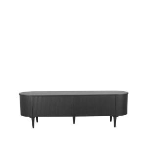 Oliva tv-meubel eiken 180x47x55 cm - zwart