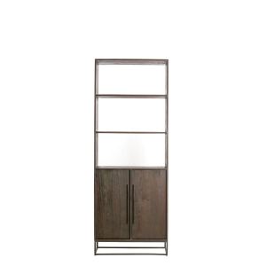 Lilian stellingkast 75x40x200 cm - donkerbruin