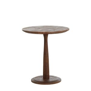 Ragusa ronde bijzettafel Ø47 cm - hout mat bruin