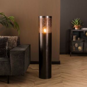 Odetta vloerlamp cilinder zwart nikkel ø25 x 120 cm van het woonmerk Fraaai