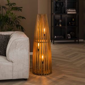 Laela vloerlamp hout van het woonmerk Fraaai