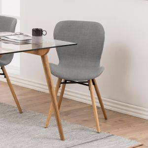 Aino eetkamerstoel | naturel oak onderstel | stof Rio