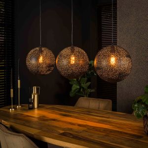 Nelson hanglamp 3L - Ø30 cm - zwart