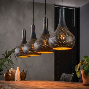 Fraaai Gear hanglamp zwart/bruin