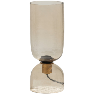 Gigi tafellamp 38xø15 cm gehamerd glas - naturel