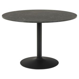 Nøra Sid ronde eettafel Ø110x74 cm | metaal onderstel | ruw melamine