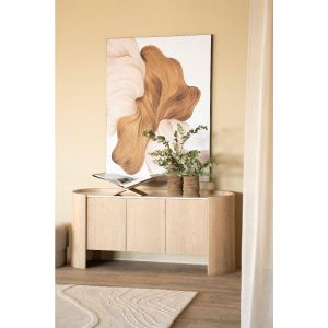 Eleonora Don dressoir 165 cm - naturel/marmer
