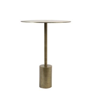 Molo bijzettafel Ø40x55 cm - ruw antiek brons