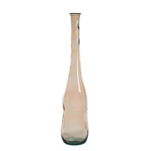 Vonigo vaas Ø18x100 cm - glas glans licht bruin