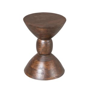 Bijzettafel Ron rond - bruin