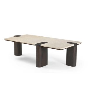 Bijzettafel Maeve 128 cm - donkerbruin