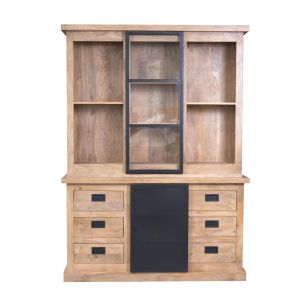 Starfurn Vitrinekast Noa 160 cm - naturel