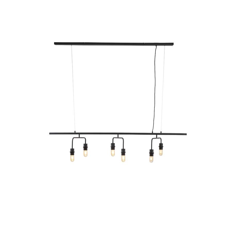 Light & Living Edisa hanglamp 6L - mat zwart