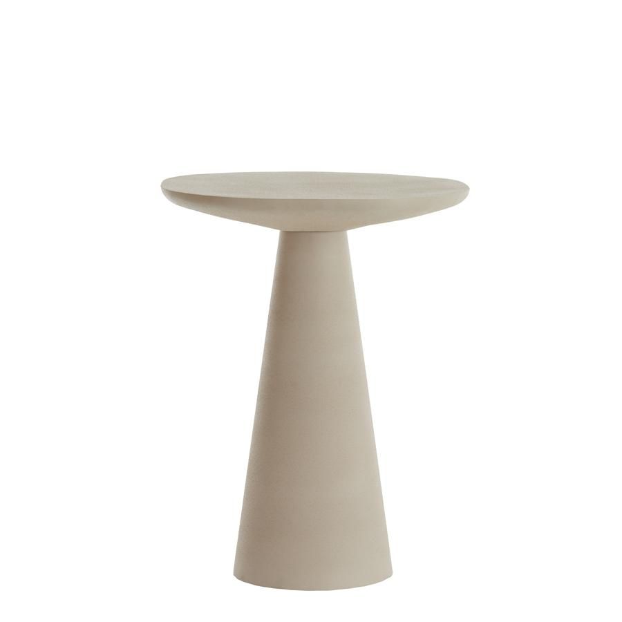 Light & Living Abala bijzettafel ø45 cm - mat crème - OUTLET B