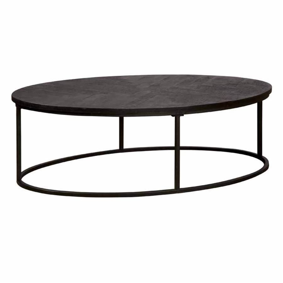 Tower Living Viola salontafel ovaal 135 cm - zwart