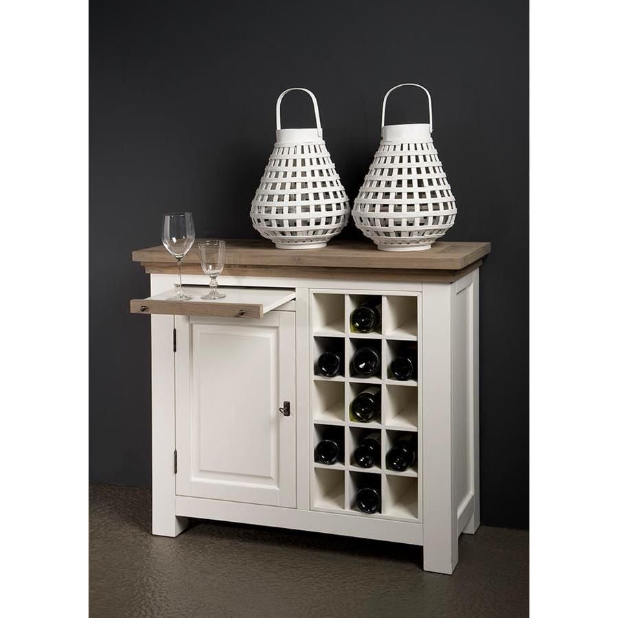 Tower Living Parma wijnkast - 104 cm - wit