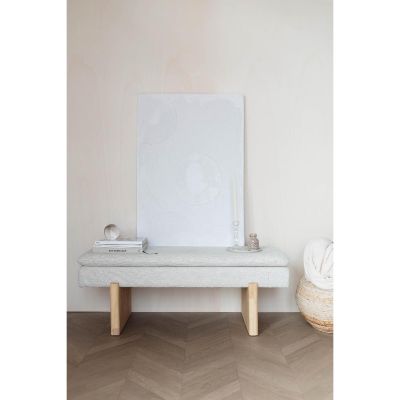 Puur Preston bench - beige/hout