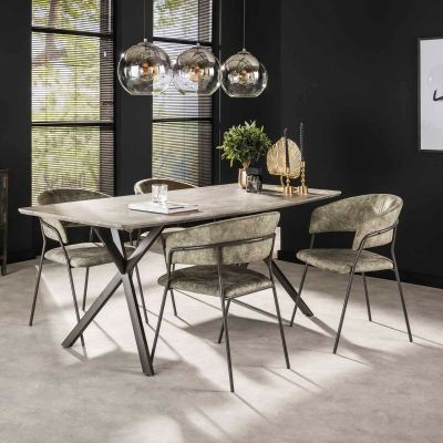 Mina eetkamerstoel velvet van het woonmerk Fraaai