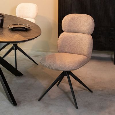 Label51 Finn eetkamerstoel bouclé