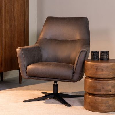 Label51 Tod draaifauteuil micro suède