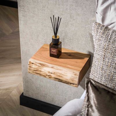 Fraaai Jason nachtkastje zwevend acacia hout XS | set van 2