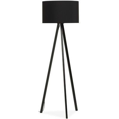 Vloerlamp Flori zwart-zwart