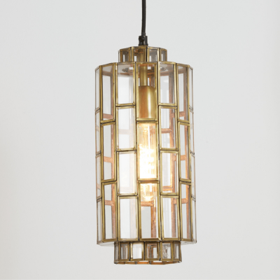 Søstrene hanglamp glas Ø15x31 cm antiek brons van het woonmerk Light & Living