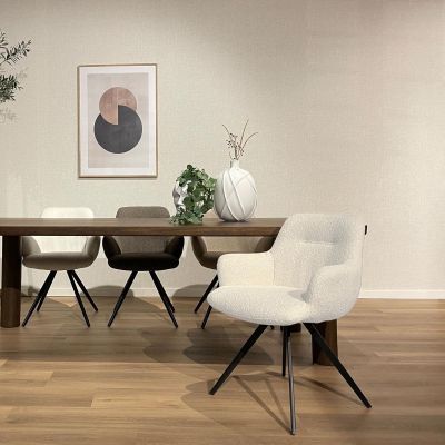 Livingfurn Doreen eetkamerstoel - boucle