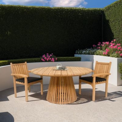 Livingfurn Marco tuinstoel hout - naturel