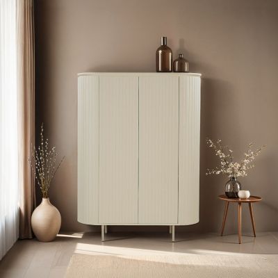 Livingfurn Patou wandkast hout 150 cm - ivoor