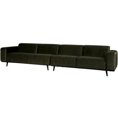 4-zits Bank Statement XL 372 Cm Fluweel Warm Groen