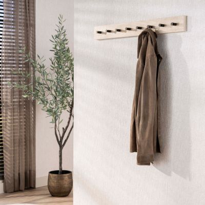 Fraaai Bruno kapstok 8 haken keramiek - beige