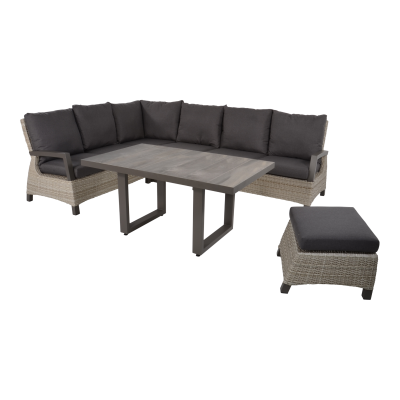 Loungetafel hoog Prato Pardo 140x85 cm - bruin