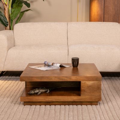 Label51 Square salontafel mangohout 80 cm