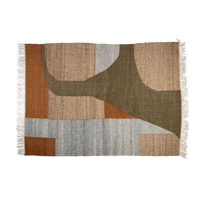 Dutchbone Pavilion vloerkleed 200x300 cm naturel - groen/bruin