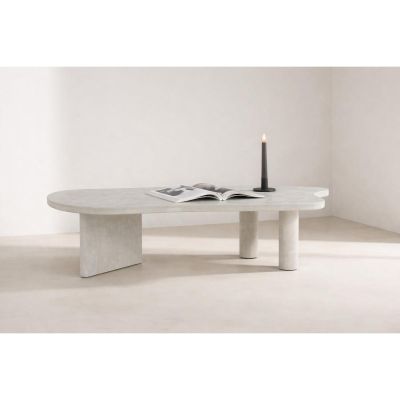 Svea Ricardo organische salontafel MDF - concrete look