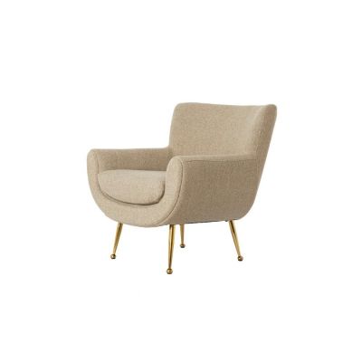 Light & Living Vinstra fauteuil - beige+goud