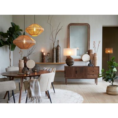 Light & Living Florias spiegel - hout bruin