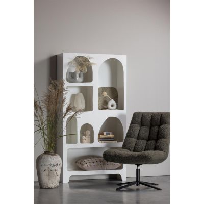 Woood Caz vakkenkast breed - wit