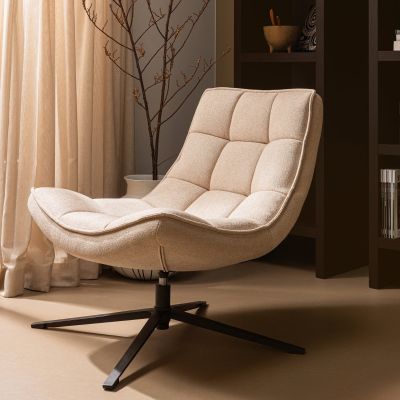 Woood Maudi draaifauteuil - naturel