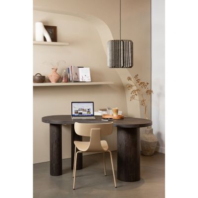 Woood Maan organisch sidetable/bureau MDF - donkerbruin