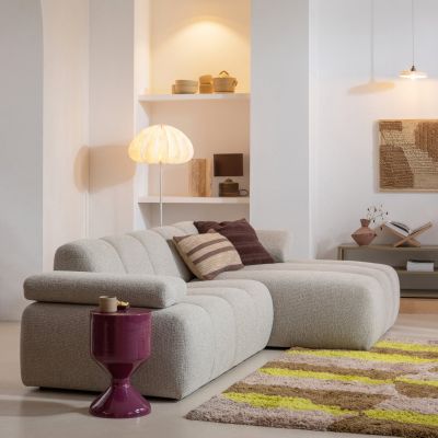 Woood Mojo 1,5-zits met armleuning links bouclé