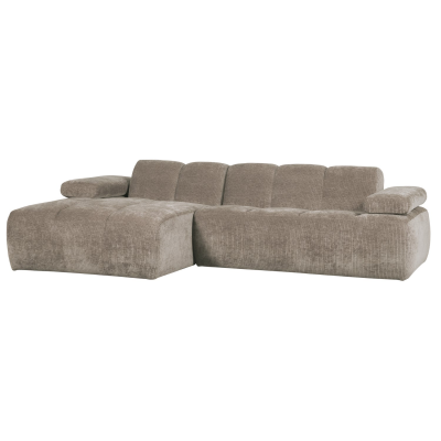 Woood Mojo chaise longue bank links geweven ribstof