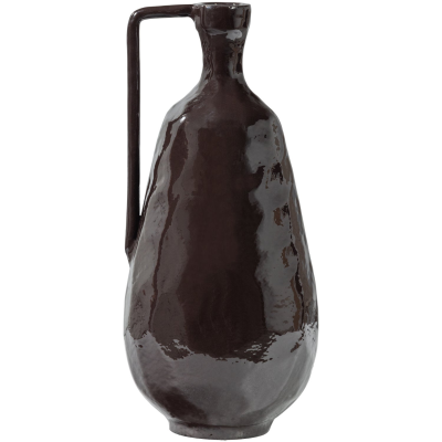 Woood Indre vaas aluminium - bruin
