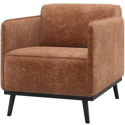 Woood Statement fauteuil met arm chenille velvet