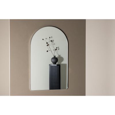 Svea Irene gebogen spiegel - 60 x 100 cm - zilver