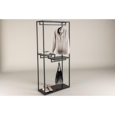 Svea Ilaria kledingrek - 85 x 188 cm - zwart